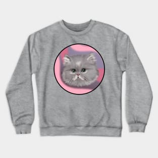 fluffy kitty Crewneck Sweatshirt